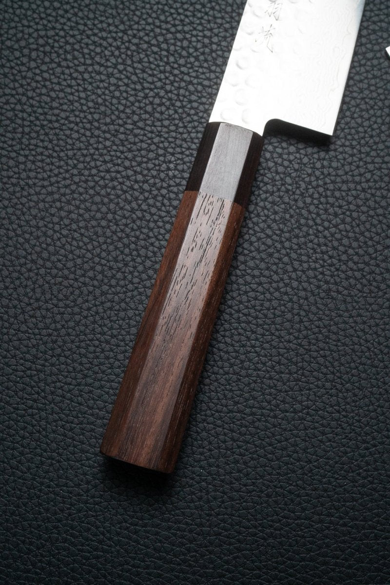 OUL Rosewood Damascus Tsuchime Gyuto 210 mm tomatosharp