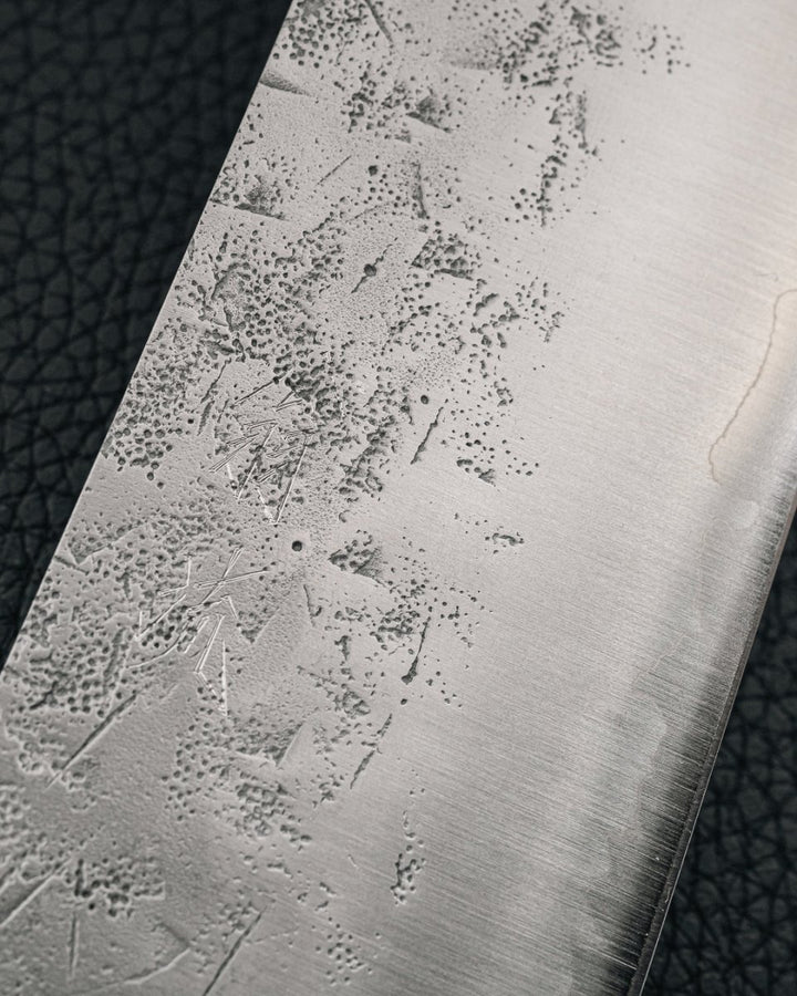 OUL SLD Nashiji Burnt Oak Nakiri 165 mm OUL