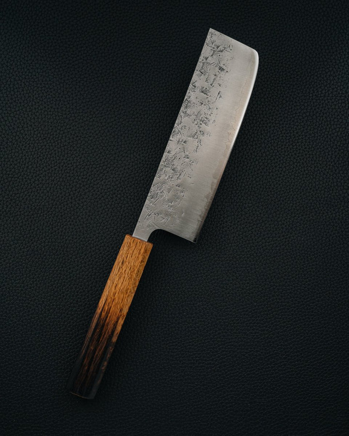 OUL SLD Nashiji Burnt Oak Nakiri 165 mm OUL