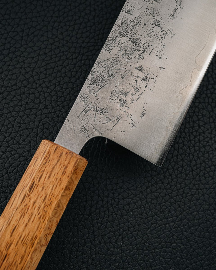 OUL SLD Nashiji Burnt Oak Nakiri 165 mm OUL