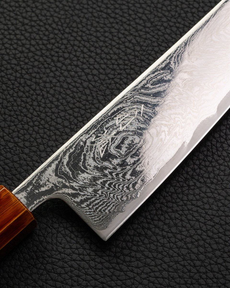 OUL Urushi Uzu Damascus Gyuto 210 mm OUL