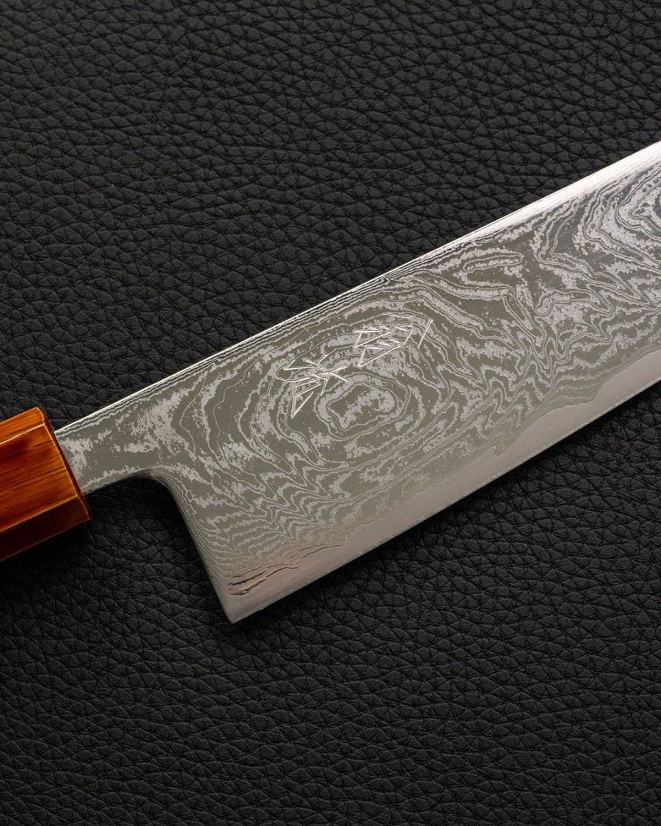 OUL Urushi Uzu Damascus Gyuto 210 mm OUL