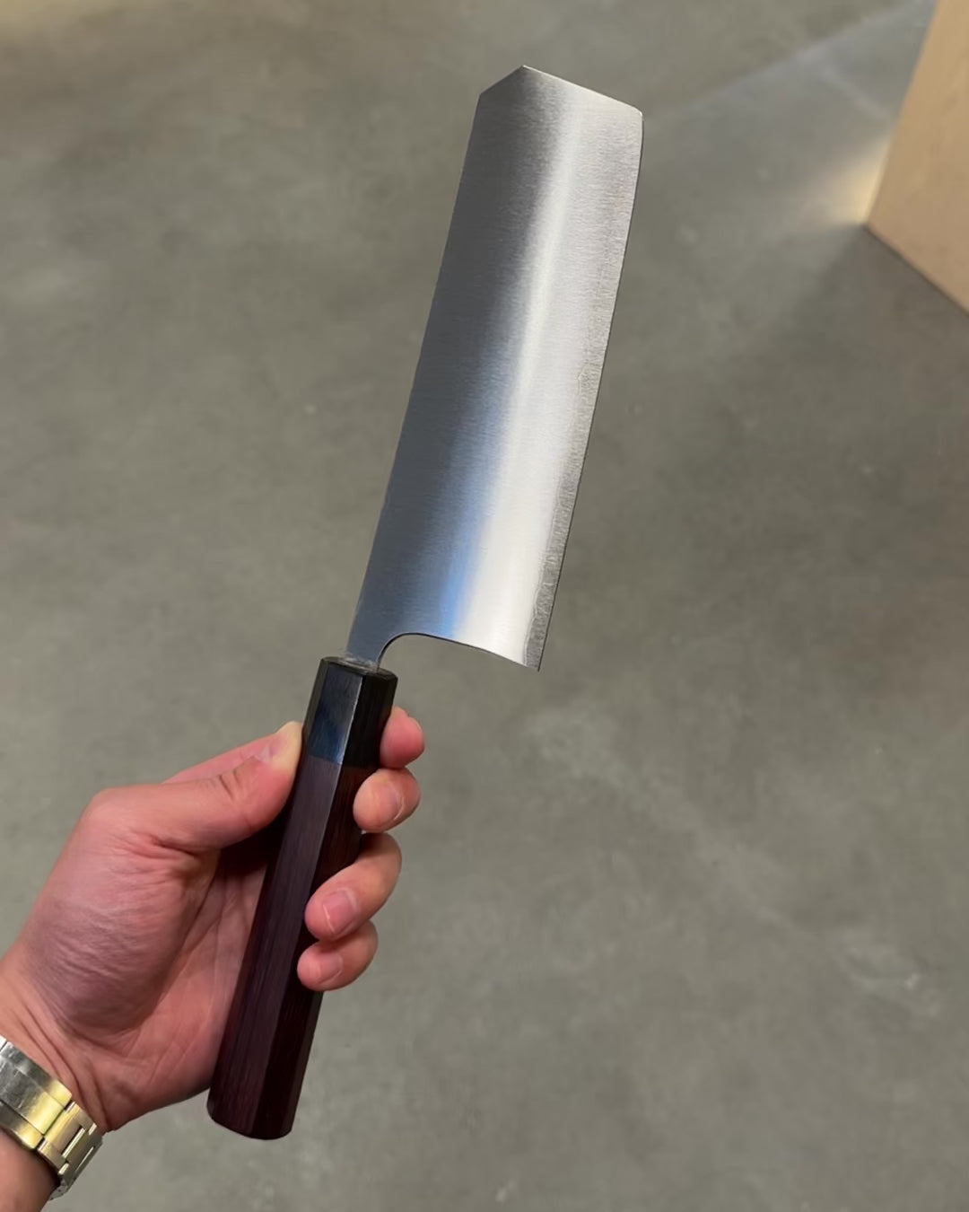 Grønnsakskniv 180 mm, SHIBATA Koutetsu Chromax Boss-Nakiri