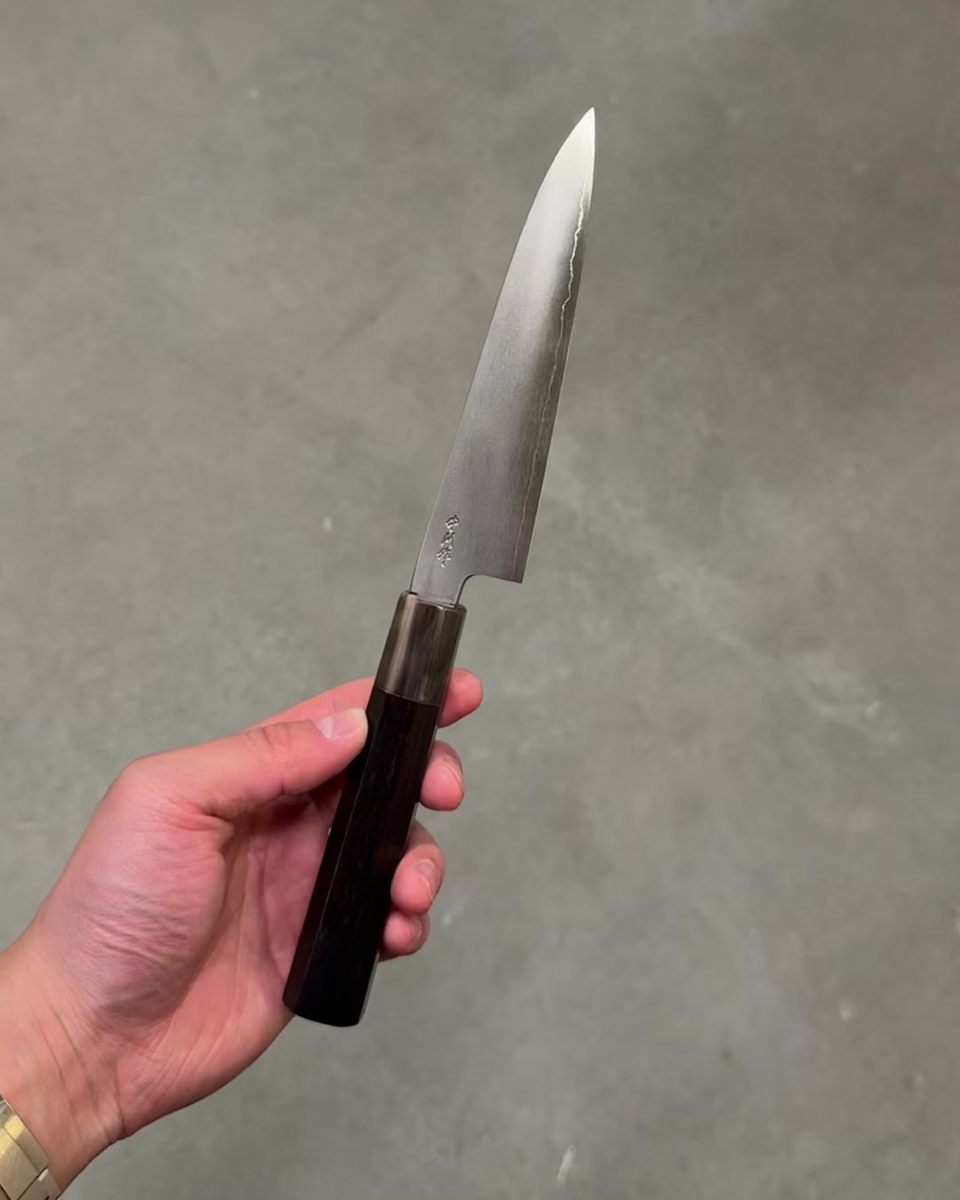 Universalkniv 150 mm, SATOSHI NAKAGAWA Ginsan Bokashi Ibenholt Petty