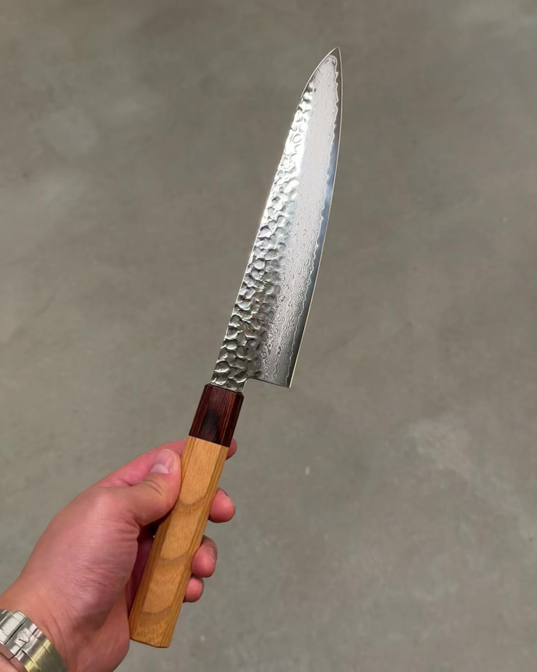 Kokkekniv 210 mm, SAKAI TAKAYUKI VG10 Damascus Wa Gyuto