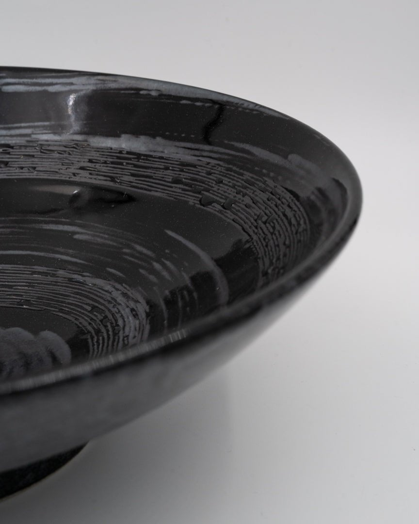 Ramenbolle 24,5 cm, MADE IN JAPAN Gunmetal Swirl MIJ