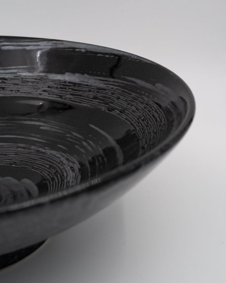 Ramenbolle 24,5 cm, MADE IN JAPAN Gunmetal Swirl MIJ