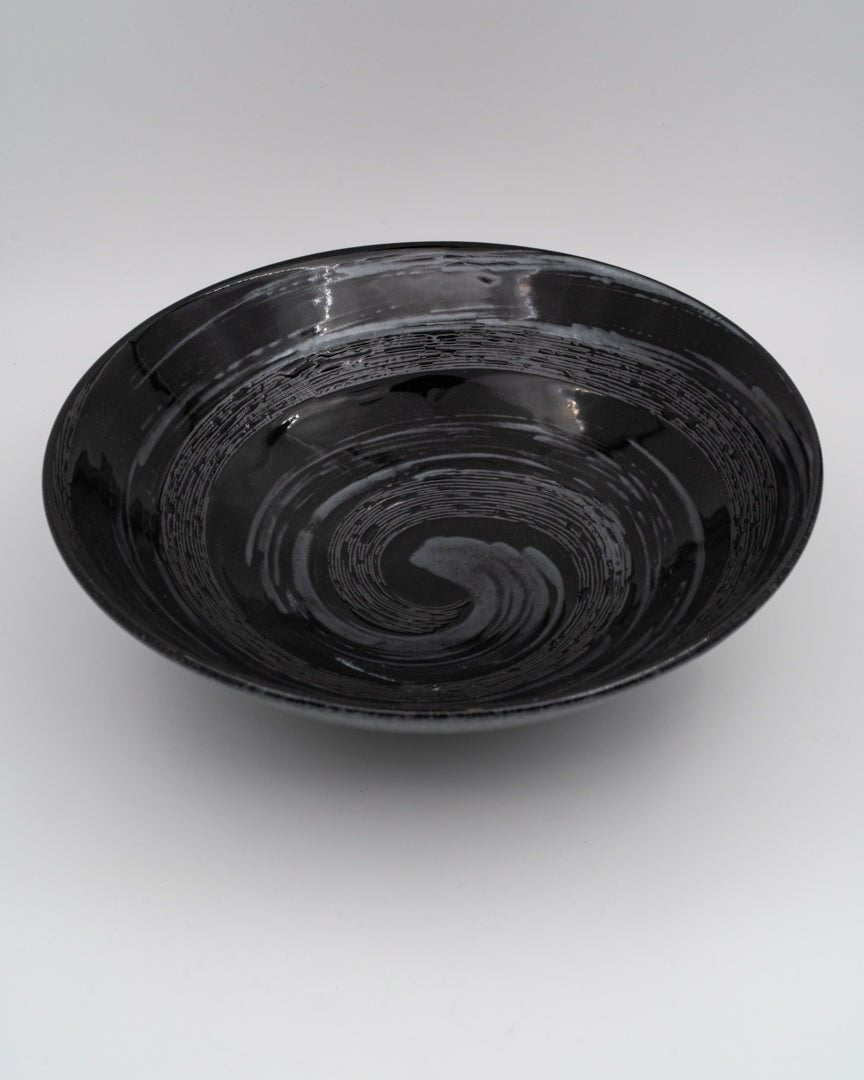 Ramenbolle 24,5 cm, MADE IN JAPAN Gunmetal Swirl MIJ