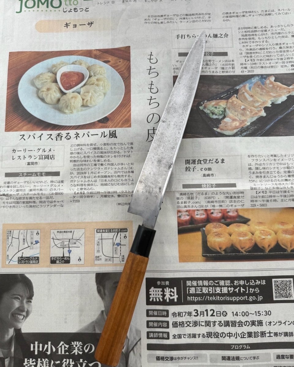 SAISEI Kuro - Moku Yanagiba 230 mm Saisei