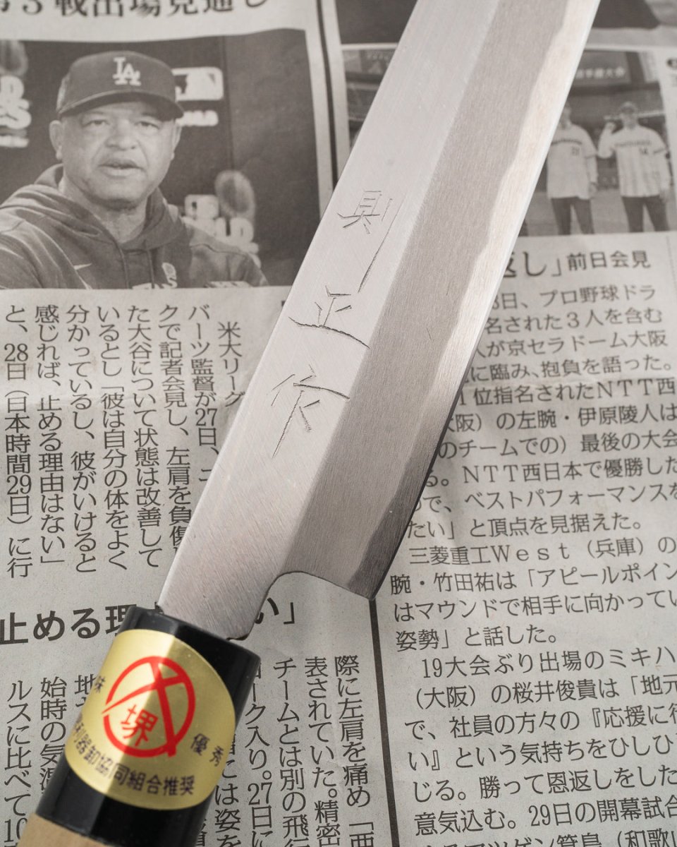 SAISEI NOS Seisaku Yanagiba 240 mm Saisei