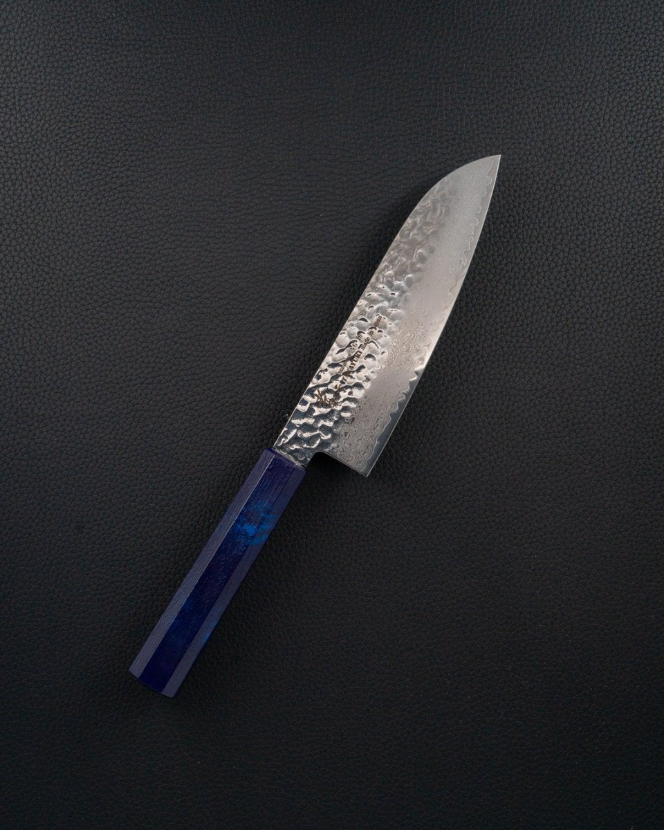 SAKAI TAKAYUKI Nanairo VG10 Blue Santoku 170 mm tomatosharp