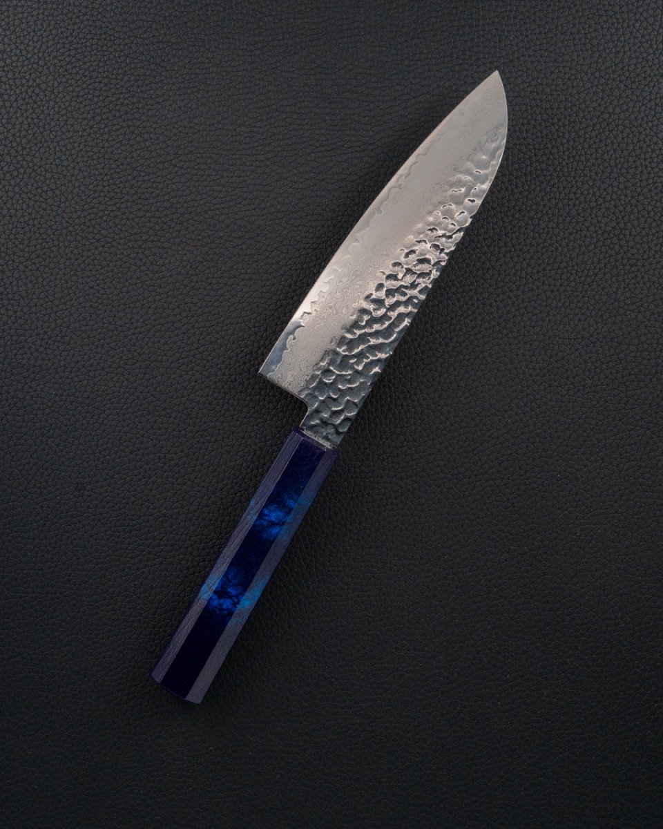 SAKAI TAKAYUKI Nanairo VG10 Blue Santoku 170 mm tomatosharp
