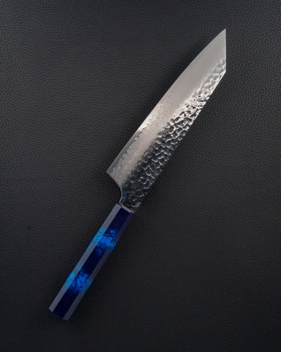 SAKAI TAKAYUKI Nanairo VG10 Damascus Blue Bunka 190 mm tomatosharp