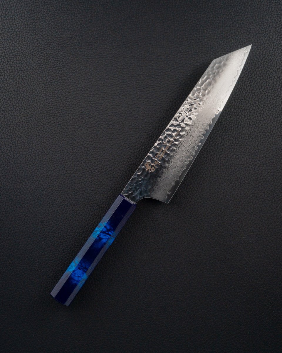 SAKAI TAKAYUKI Nanairo VG10 Damascus Blue Bunka 190 mm tomatosharp