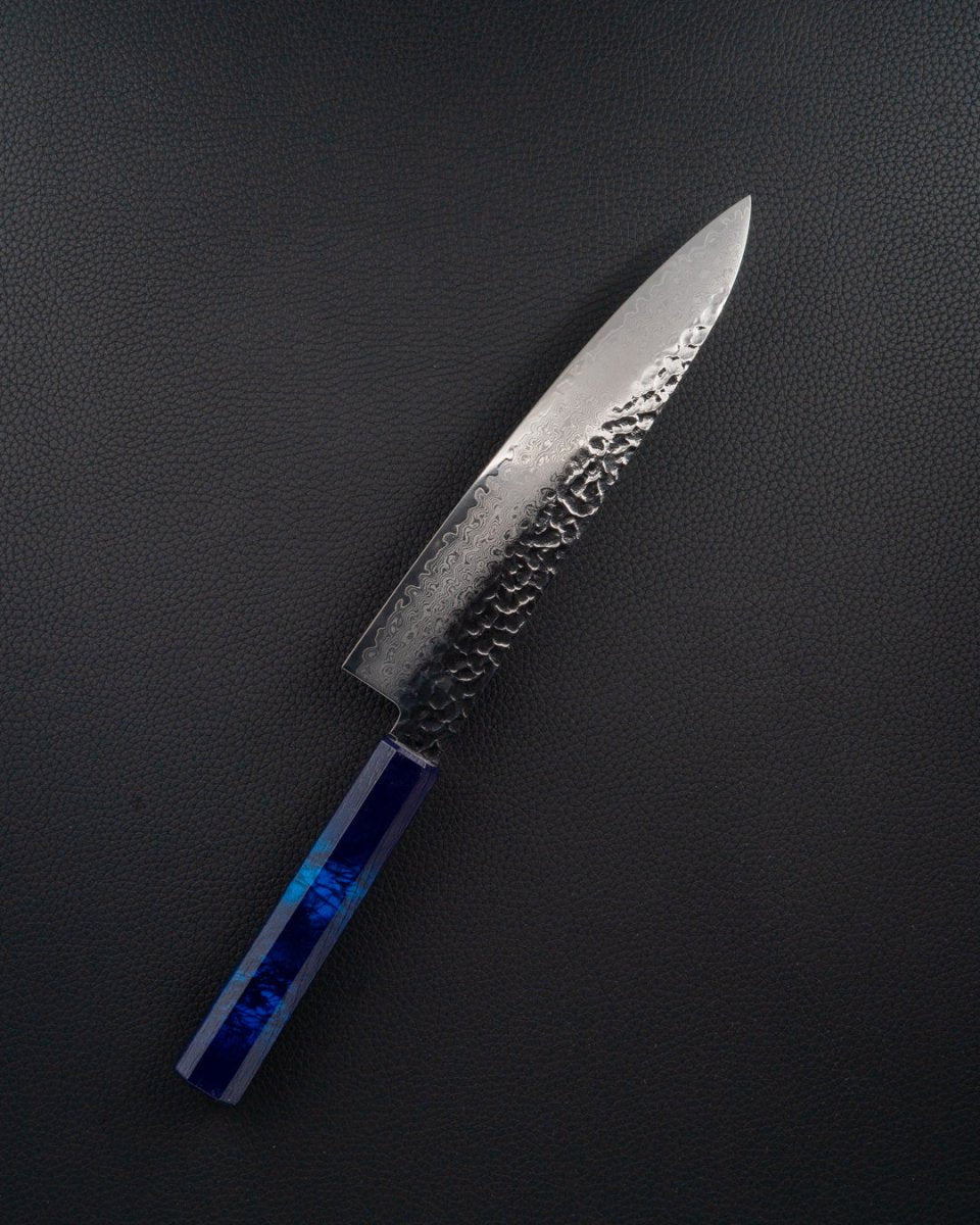 SAKAI TAKAYUKI Nanairo VG10 Damascus Blue Gyuto 210 mm tomatosharp