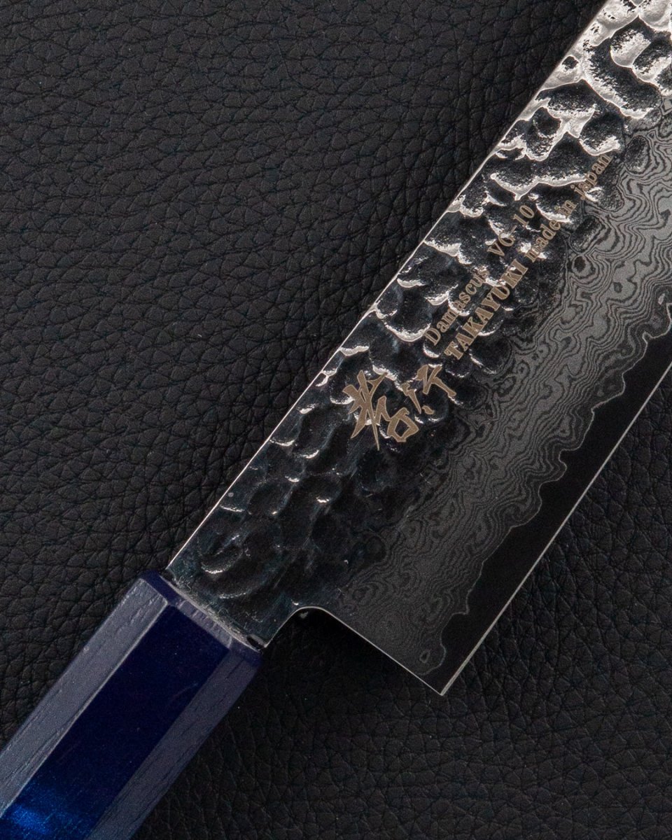 SAKAI TAKAYUKI Nanairo VG10 Damascus Blue Gyuto 210 mm Sakai Takayuki