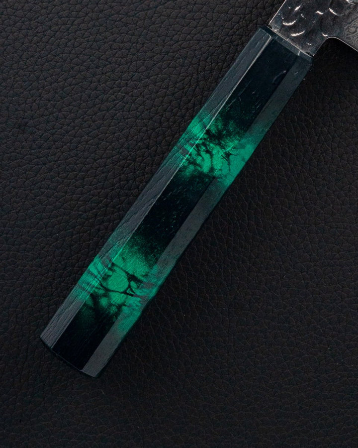 SAKAI TAKAYUKI Nanairo VG10 Damascus Green Gyuto 210 mm Sakai Takayuki