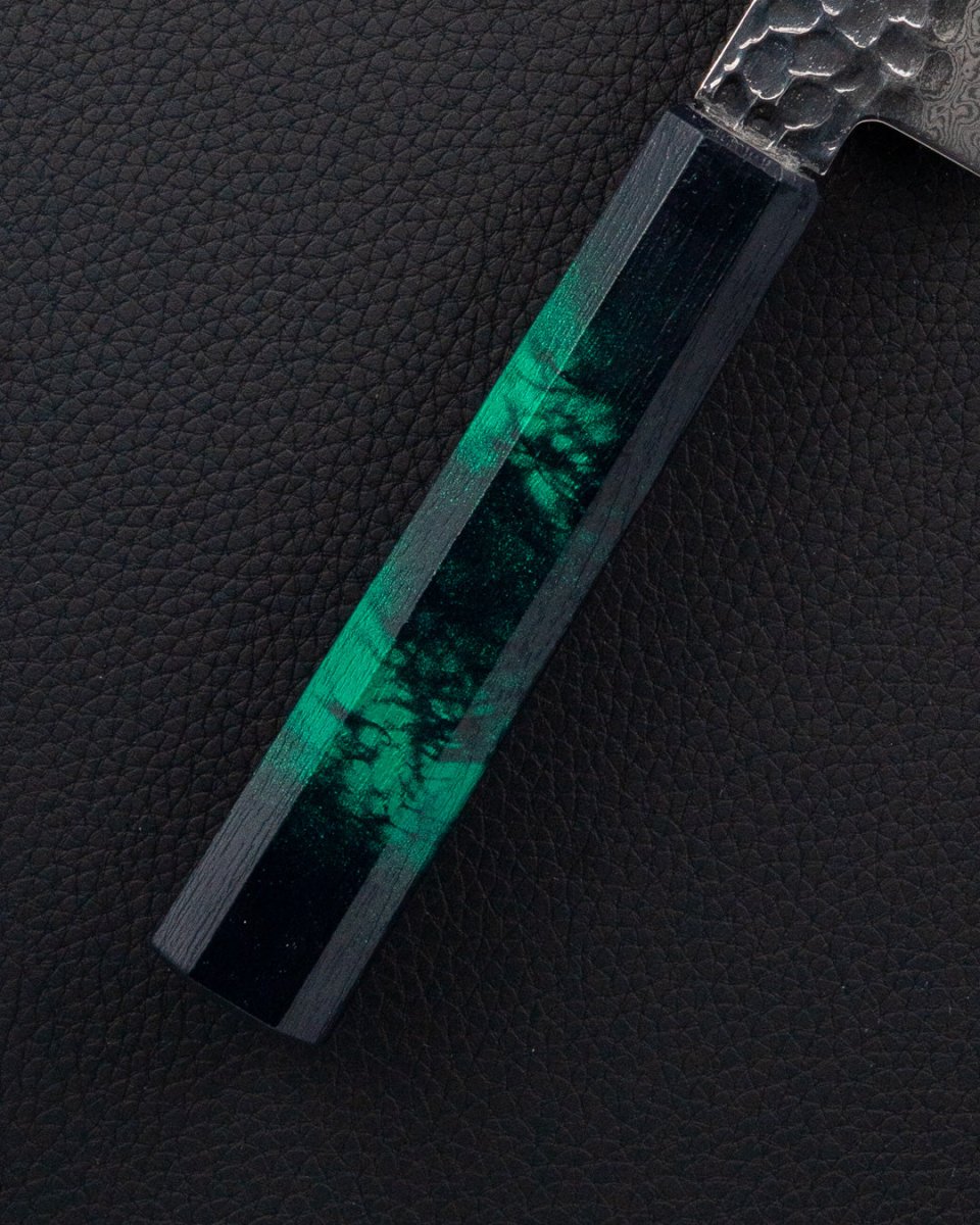 SAKAI TAKAYUKI Nanairo VG10 Damascus Green Santoku 170 mm Sakai Takayuki