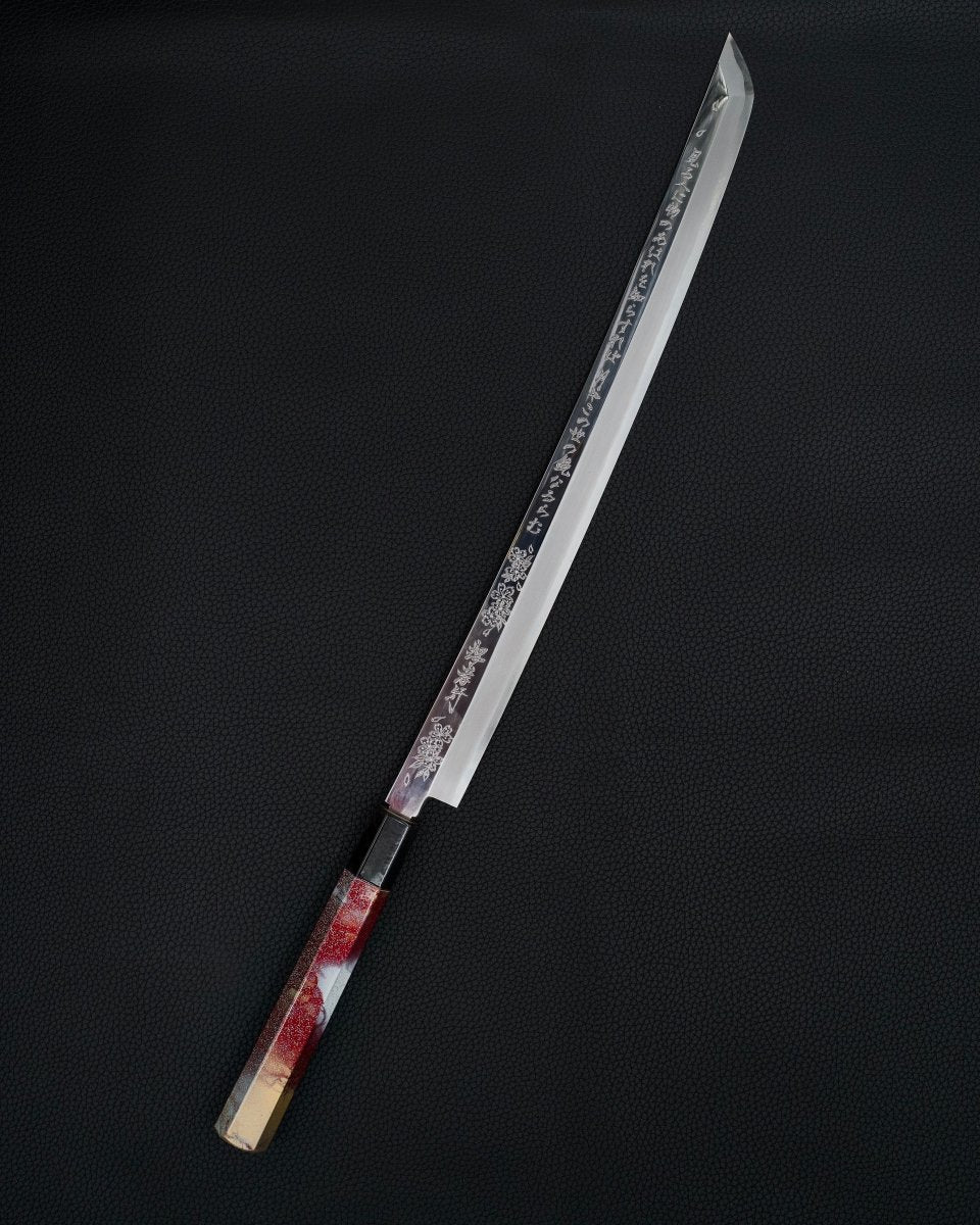 Sakai Takayuki Rinka Ginsan Sakimaru Takohiki 390mm tomatosharp