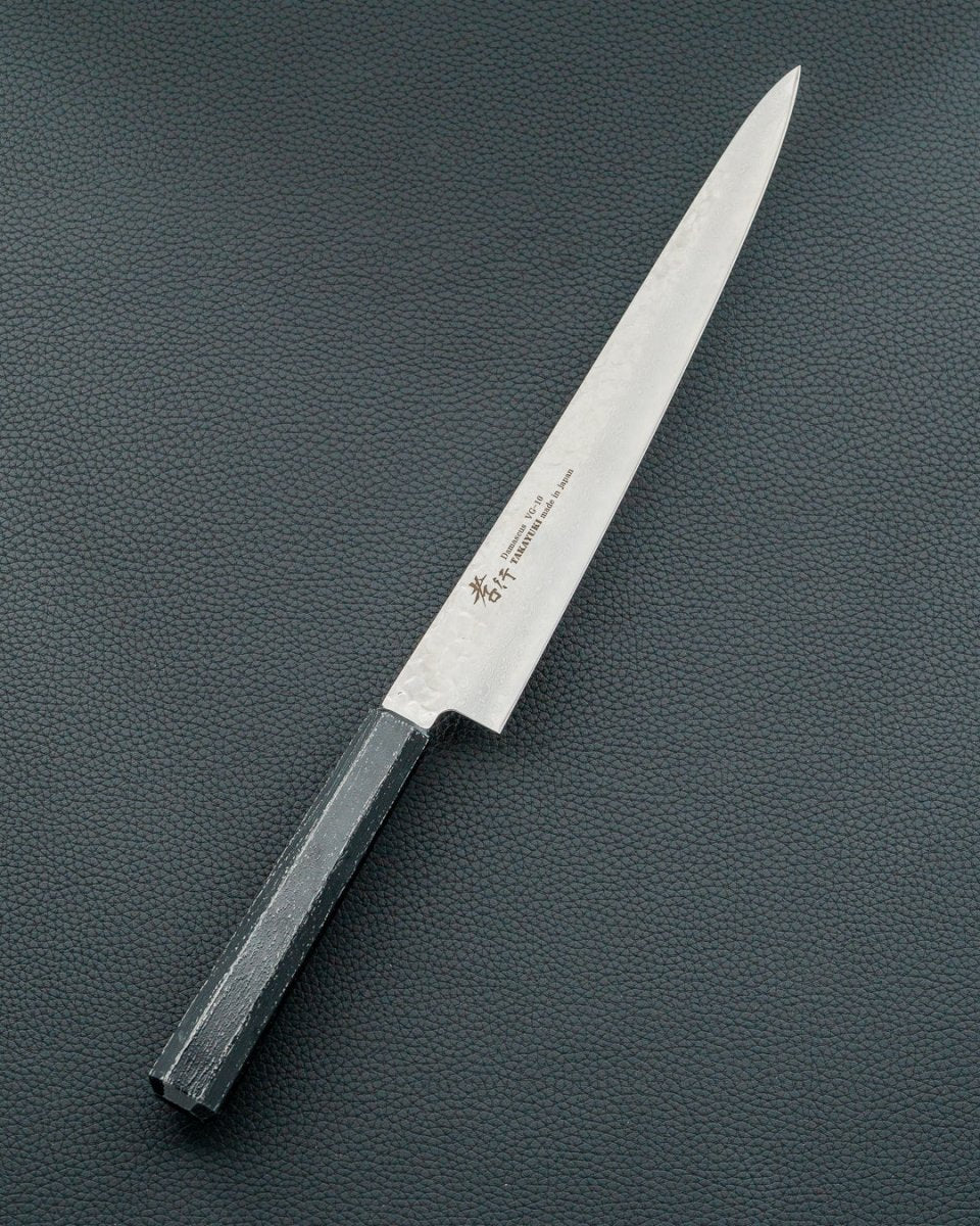 Sakai Takayuki VG10 Damascus Koku Sujihiki 240 mm tomatosharp