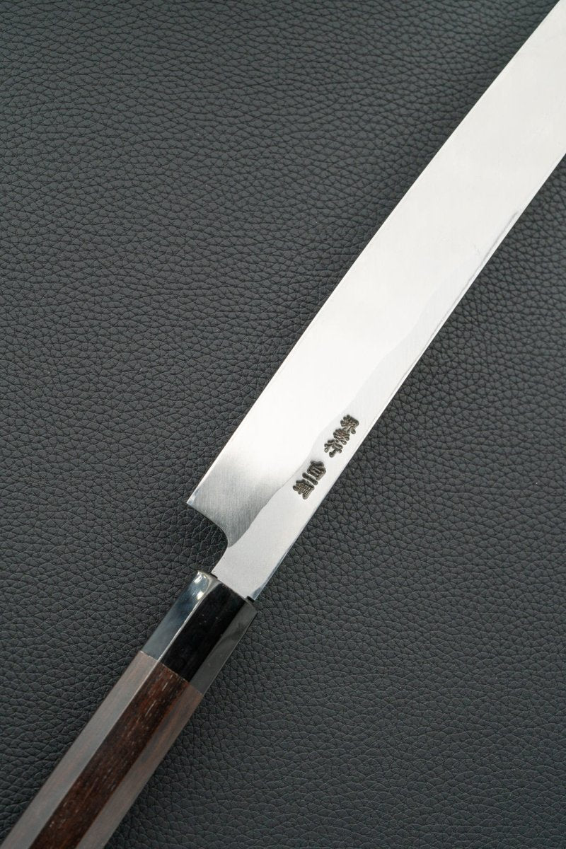 Sakai Takayuki Zangetsu Byakko Mirror Sakimaru Takohiki 390 mm tomatosharp