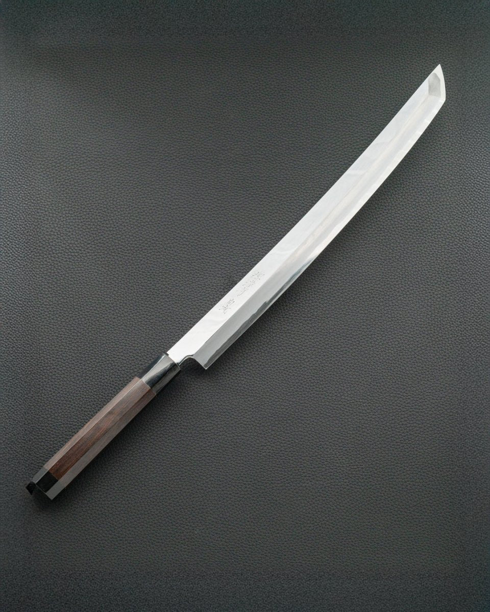 Sakai Takayuki Zangetsu Byakko Mirror Sakimaru Takohiki 390 mm tomatosharp