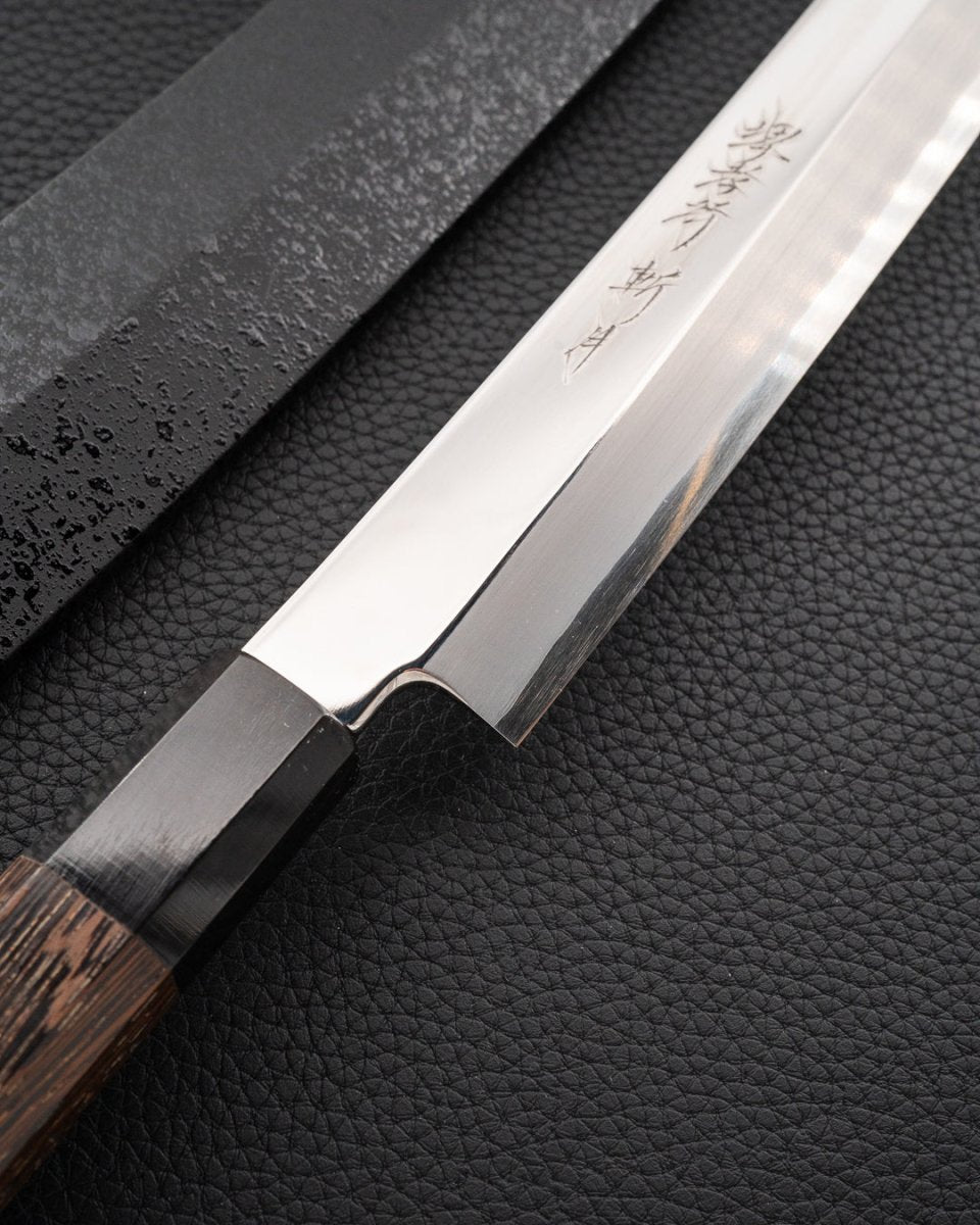 SAKAI TAKAYUKI Zangetsu Ginsan Mirror Sakimaru 330 mm tomatosharp