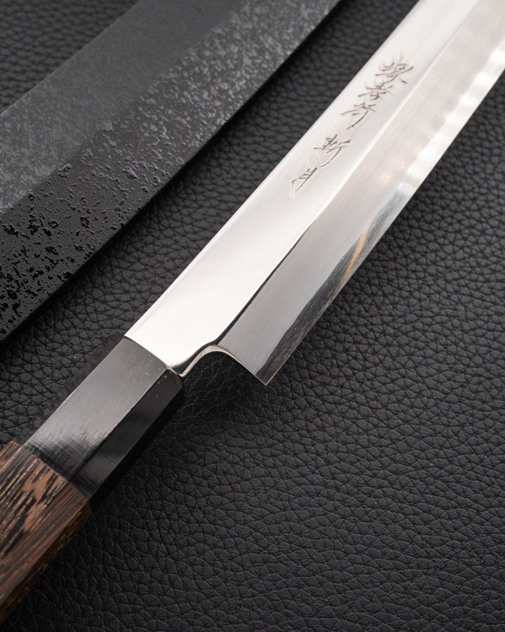 SAKAI TAKAYUKI Zangetsu Ginsan Mirror Sakimaru 330 mm tomatosharp