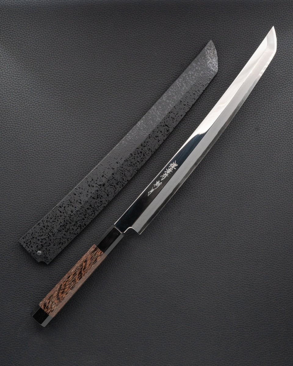 SAKAI TAKAYUKI Zangetsu Ginsan Mirror Sakimaru 330 mm tomatosharp