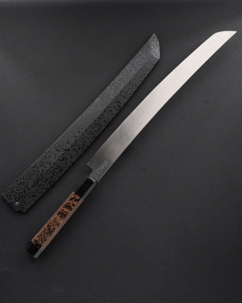 SAKAI TAKAYUKI Zangetsu Ginsan Mirror Sakimaru 330 mm tomatosharp