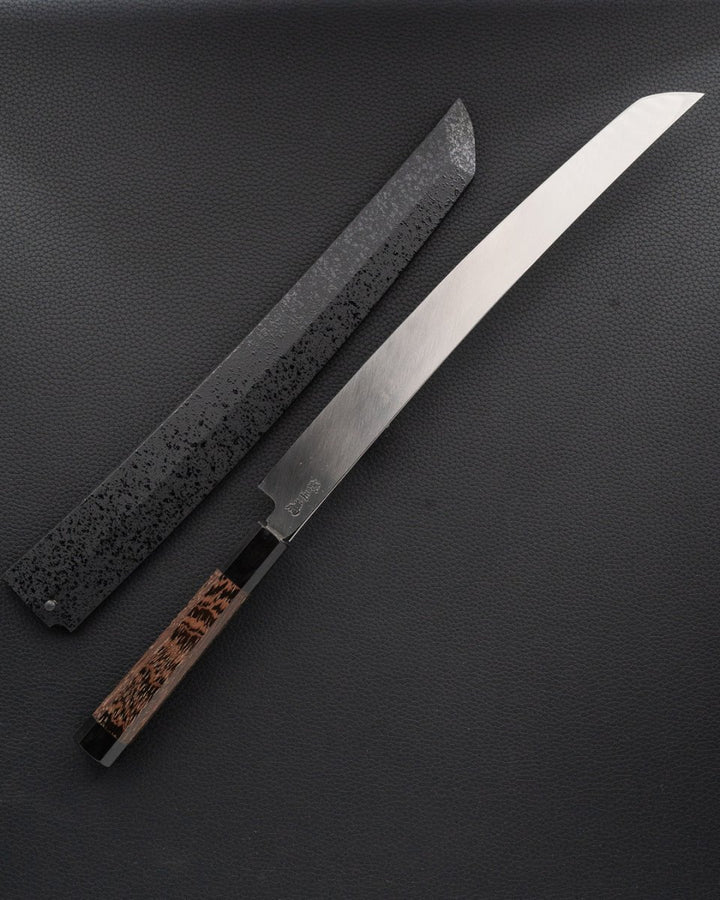 SAKAI TAKAYUKI Zangetsu Ginsan Mirror Sakimaru 330 mm tomatosharp