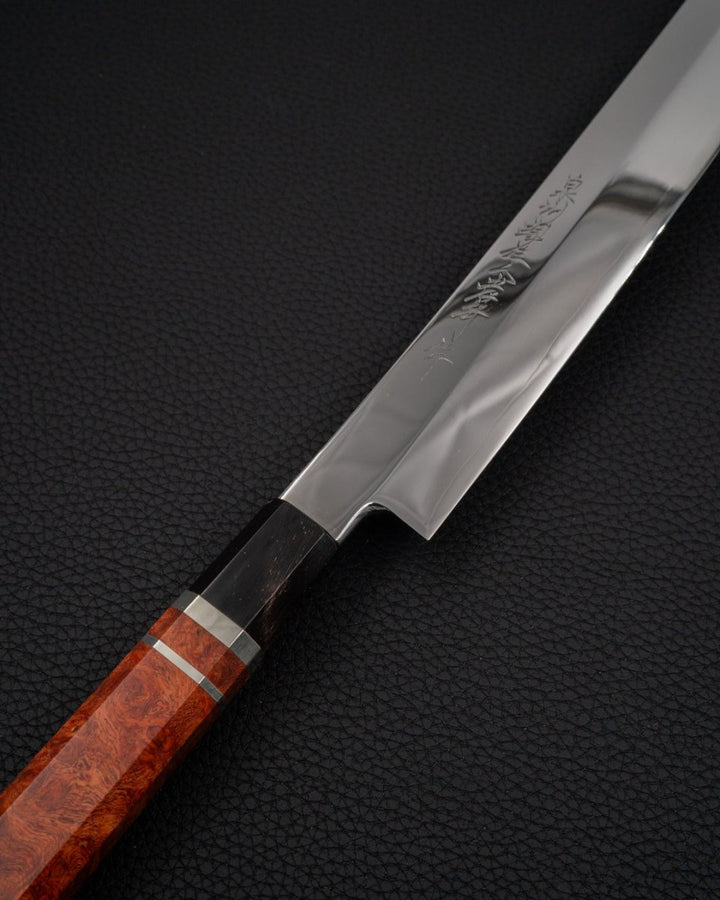 SAKAI TAKAYUKI Zangetsu Ginsan Mirror Yanagiba 360 mm Sakai Takayuki