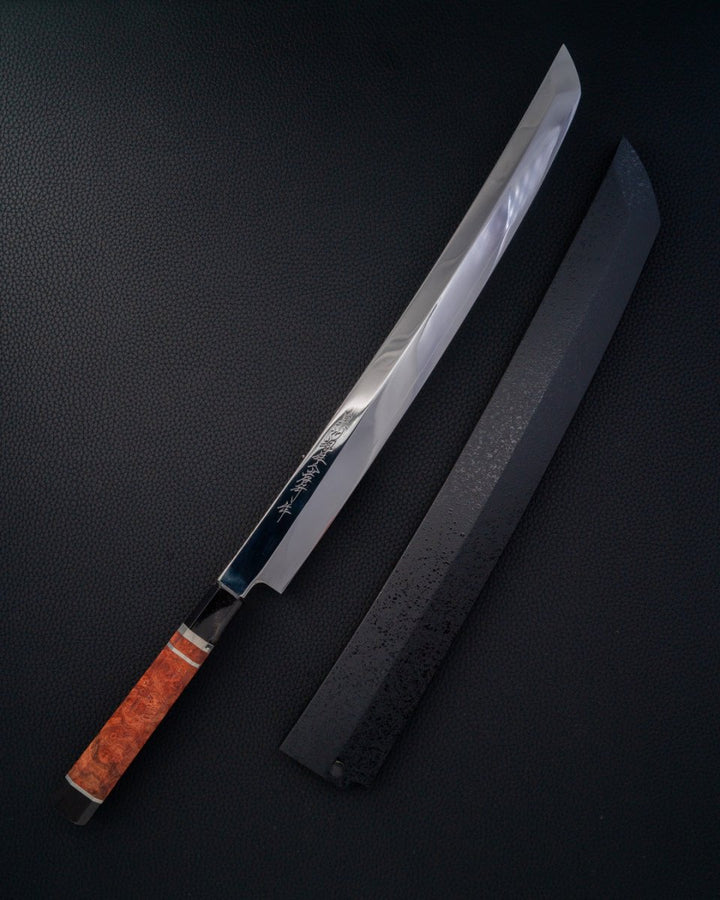SAKAI TAKAYUKI Zangetsu Ginsan Mirror Yanagiba 360 mm Sakai Takayuki