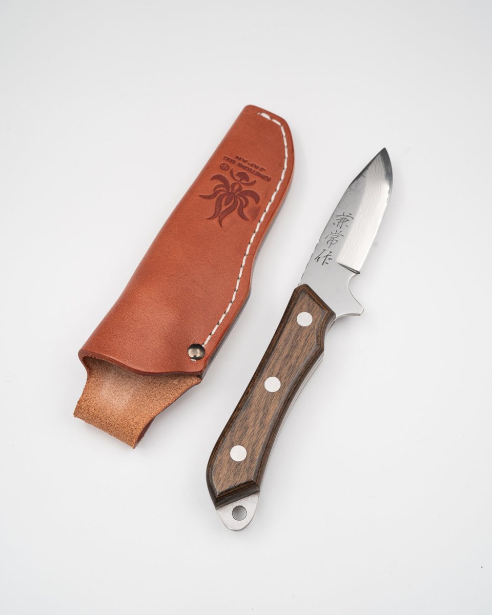 SEKI KANETSUNE Seseragi Damascus Blue Steel Turkniv 70 mm Seki Kanetsune