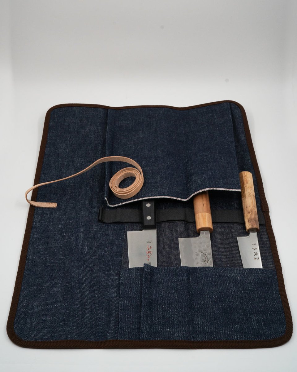 SHIBATA West Japan Tools, Japanese Denim Knivrull 3 kniver tomatosharp