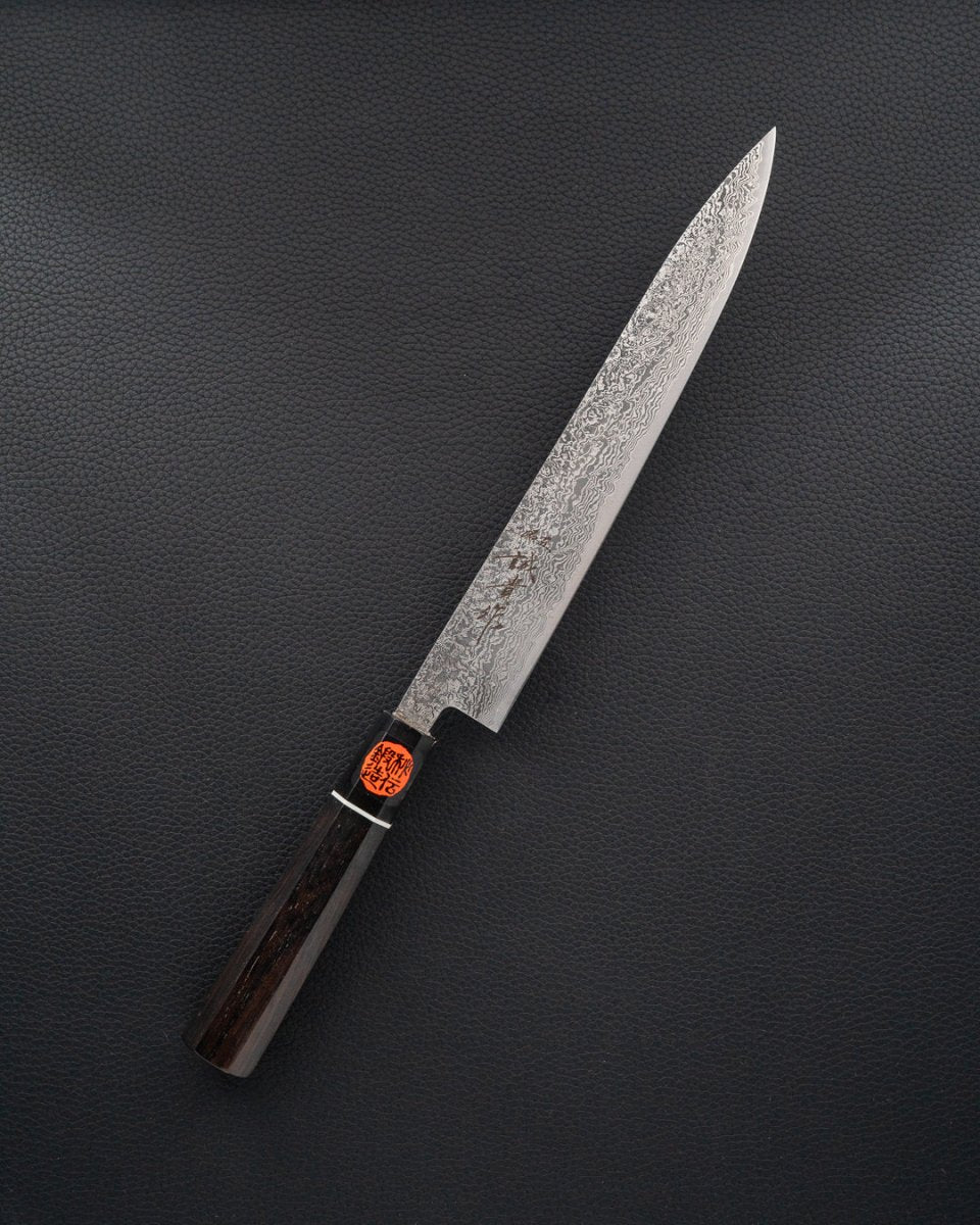 SHIGEKI TANAKA SG2 Damascus Sujihiki 240 mm tomatosharp