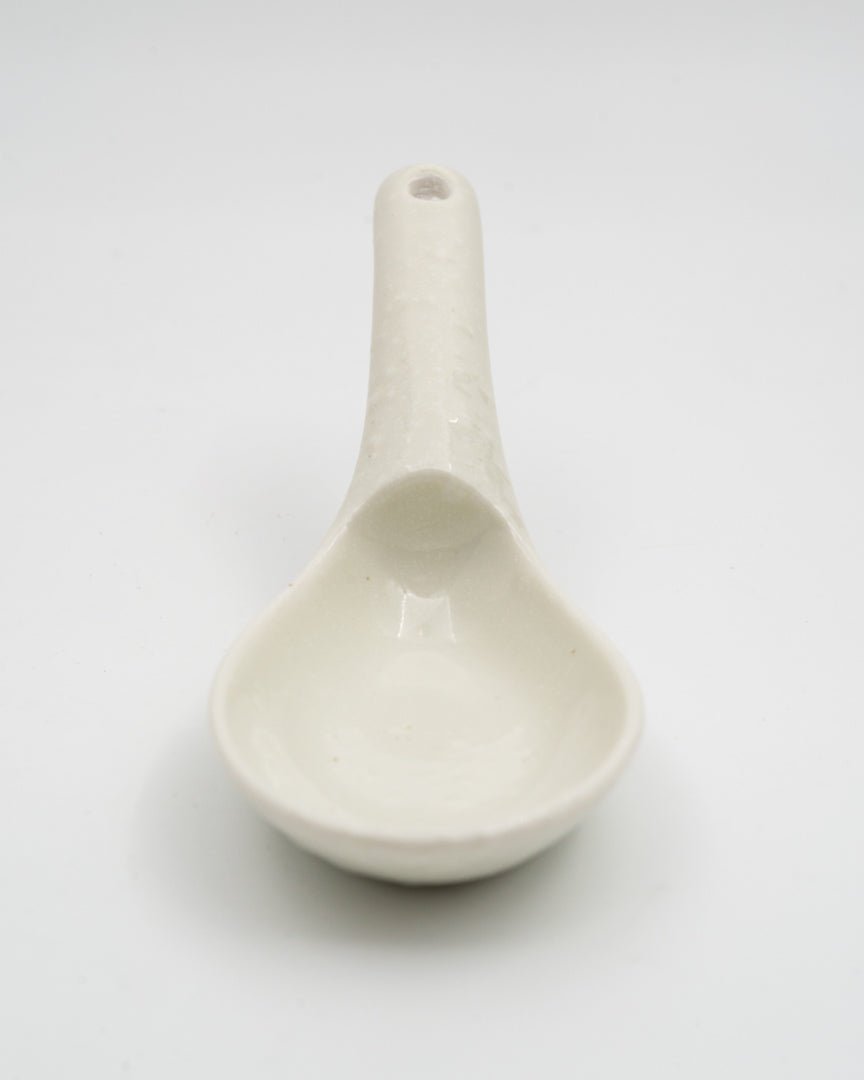 Skje 15 cm, MADE IN JAPAN Matt hvit MIJ