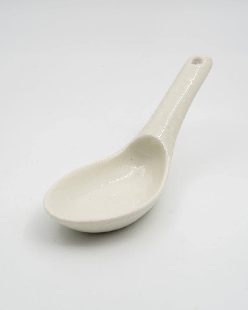 Skje 15 cm, MADE IN JAPAN Matt hvit MIJ