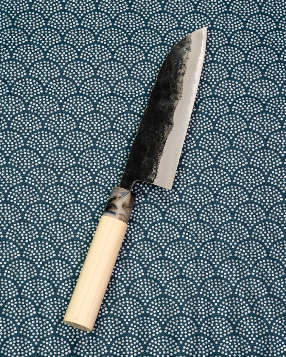 TAKEO MURATA Buho Kurouchi Santoku 165 mm tomatosharp