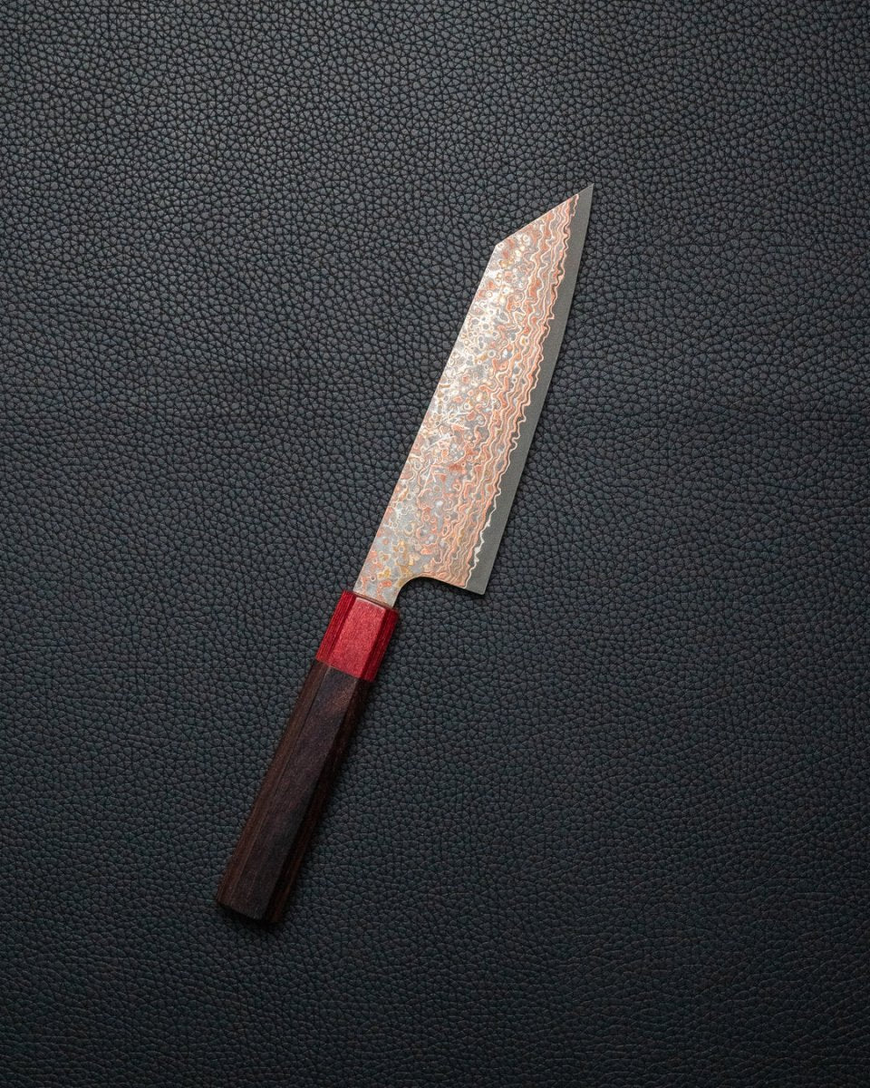 TAKESHI SAJI Rainbow Damascus Nashiji Bunka 165 mm Takeshi Saji