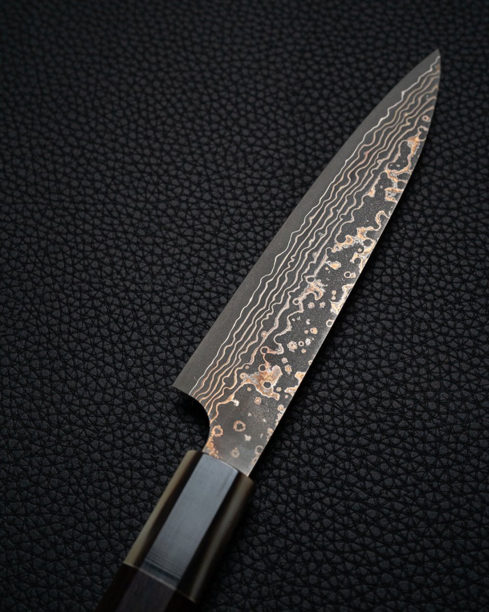 TAKESHI SAJI Rainbow Damascus Petty 130 mm tomatosharp