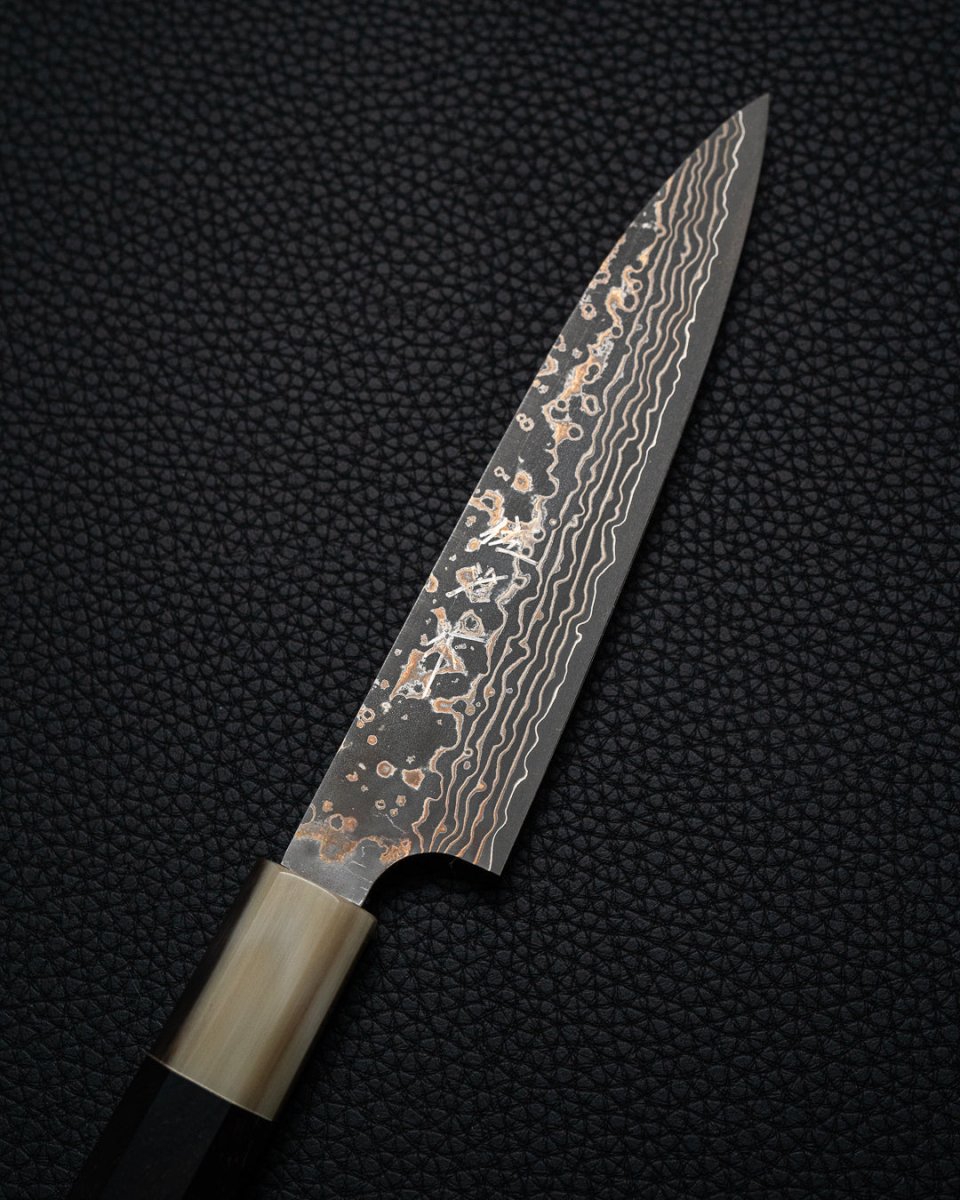 TAKESHI SAJI Rainbow Damascus Petty 130 mm Takeshi Saji