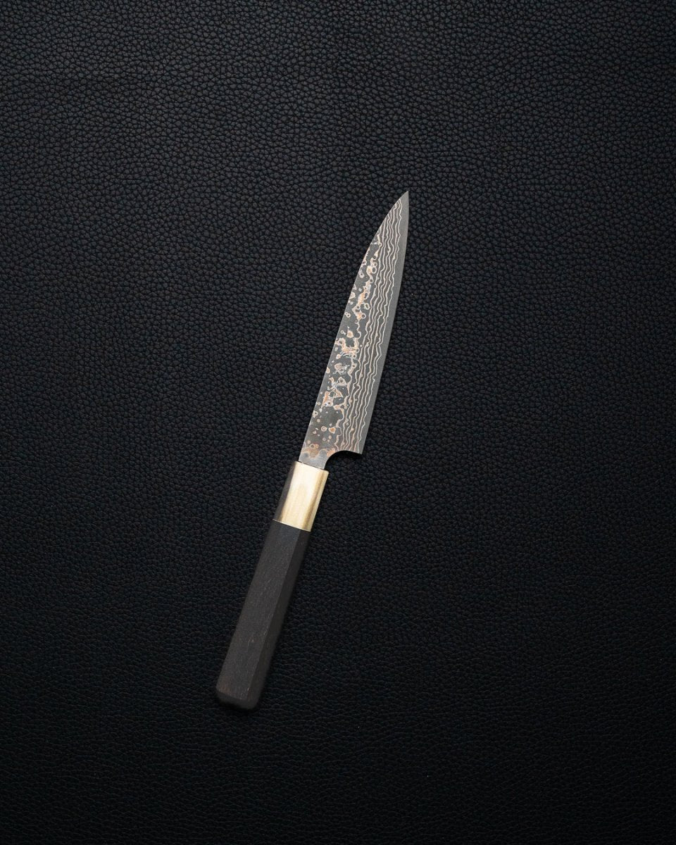 TAKESHI SAJI Rainbow Damascus Petty 130 mm Takeshi Saji
