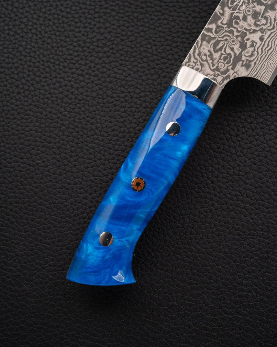 TAKESHI SAJI SG2 Kuro Blue Sakimaru Sujihiki 240 mm tomatosharp