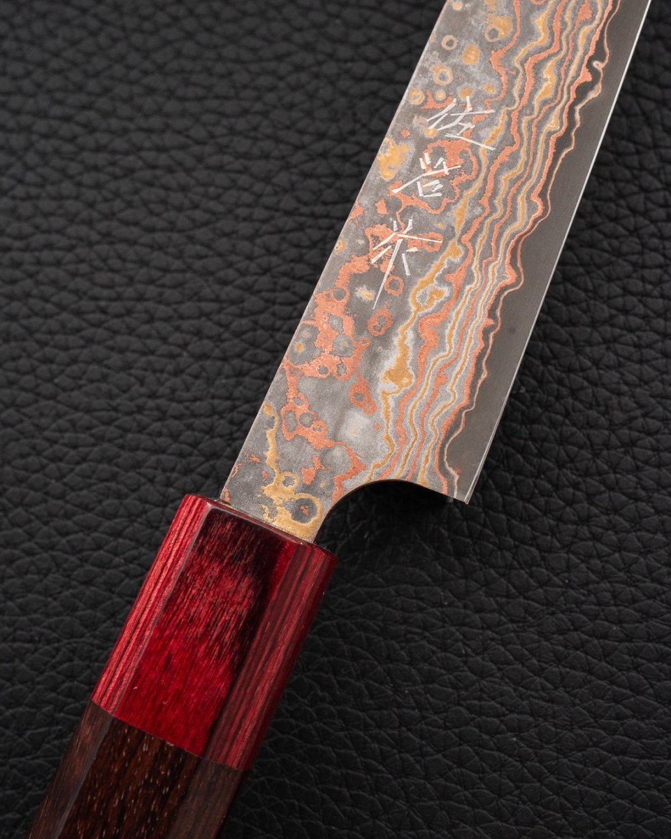 TAKESHI SAJI V10 Rainbow Nashiji Petty 130 mm tomatosharp