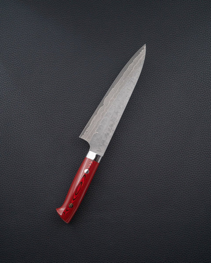 TAKESHI SAJI VG10 Cross Red Micarta Gyuto 180 mm Takeshi Saji