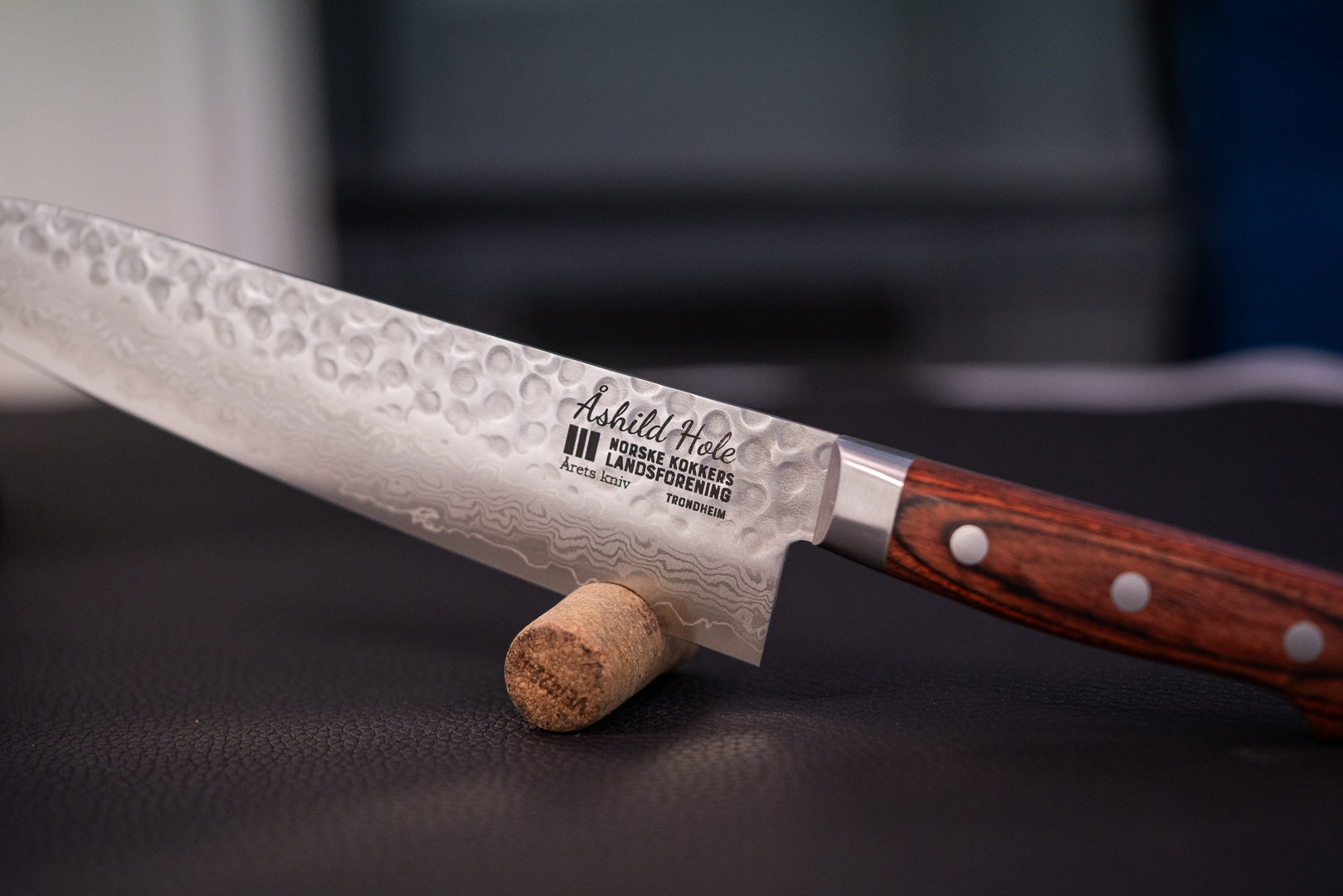 engraved chef knife