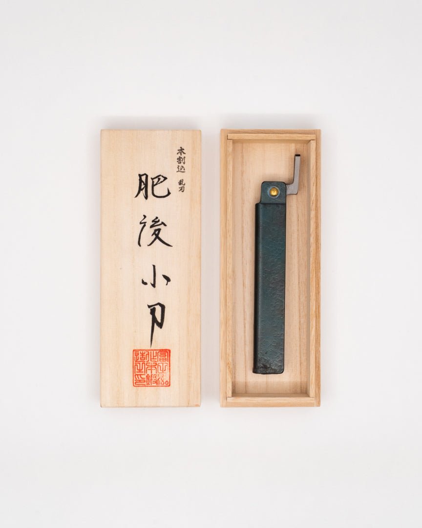 TOMITA White Steel Kengata Higo Kniv, Extra Large 95 mm Tomita