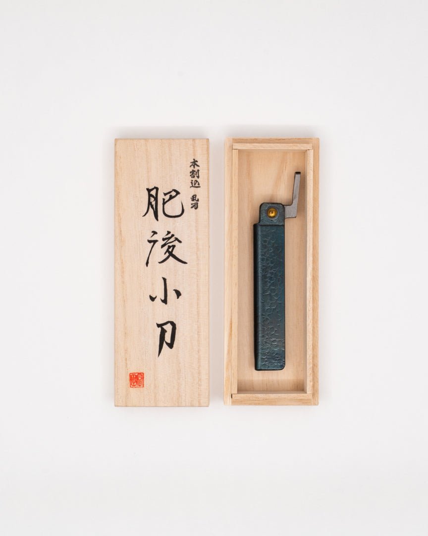 TOMITA White Steel Kengata Higo Kniv, Large 85 mm Tomita