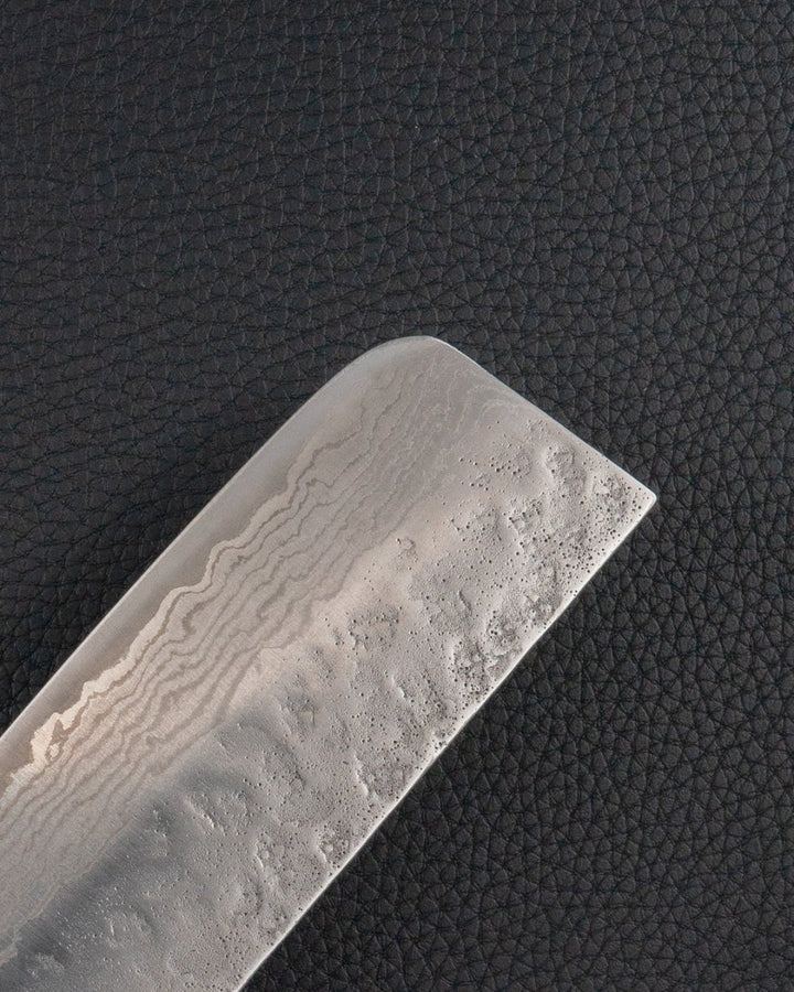 TSUNEHISA 440C Tsuchime Damascus Nakiri 165 mm Tsunehisa